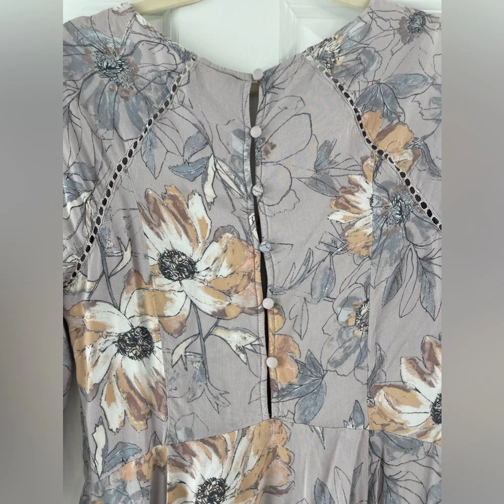 purple floral flowy dress | Free People - Picture 2 of 6